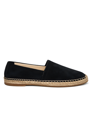 Brunello Cucinelli Mens Suede Espadrilles In Navy Blue
