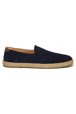 Brunello Cucinelli Mens Navy Espadrilles Mules