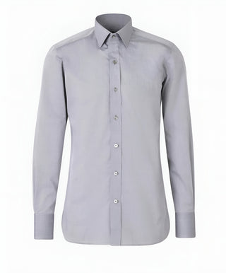 Tom Ford Men’s 100% Cotton Medium Grey Button Down Cuff Link Dress Shirt