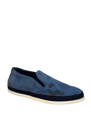 TODS MENS Blue Camouflage Espadrilles