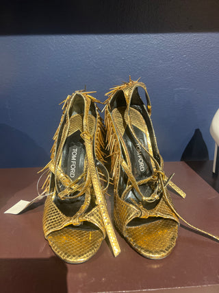 Tom Ford Women’s Gold High Heels With Spikes
