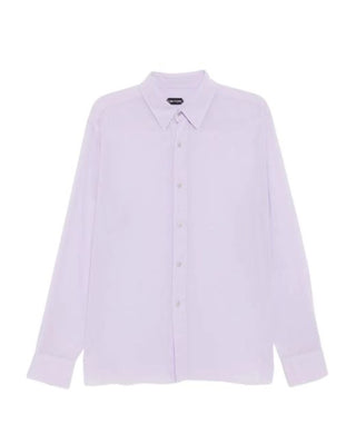 Tom Ford Men’s Light Purple 74% Lyocell & 26% Silk Button Down Dress Shirt