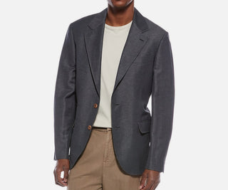 BRUNELLO CUCINELLI MEN'S JACKET IN GREY
