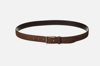 BRUNELLO CUCINELLI MEN'S BELT IN DARK BROWN