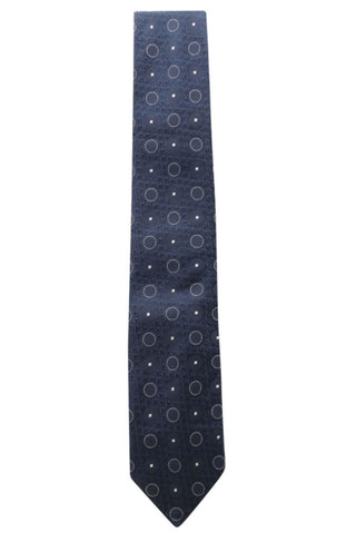 Brunello Cucinelli Men’s Navy Dotted Tie