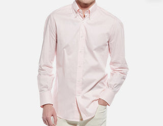 BRUNELLO CUCINELLI MEN'S SHIRT IN PINK