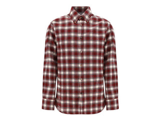 BRUNELLO CUCINELLI MEN'S SHIRT IN RED