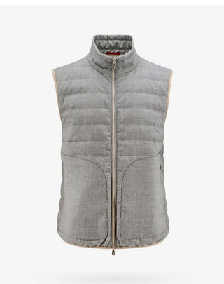 BRUNELLO CUCINELLI MEN'S JACKET IN GREY