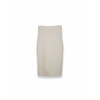 Tom Ford Knit Ribbed Waistband Pencil Skirt in White