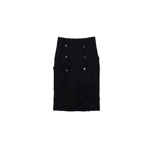 Tom Ford Textured Wool Double Breasted Skirt With Buttons