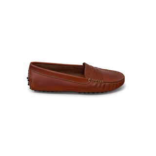 TODS WOMENS LOAFERS IN BRICK