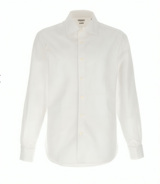 BRUNELLO CUCINELLI MEN'S SHIRT IN WHITE
