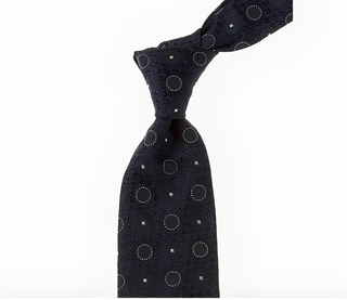 Brunello Cucinelli Men’s Navy Dotted Tie