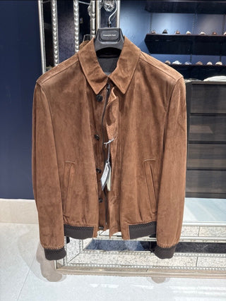 ZEGNA New Mens Suede Outerwear Jacket