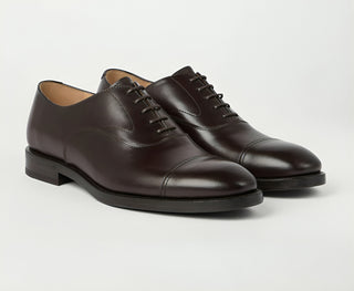 BRUNELLO CUCINELLI MENS SHOES WITH LACES IN BROWN