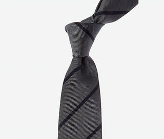 BRUNELLO CUCINELLI MEN'S TIE IN DARK GRAY & NAVY