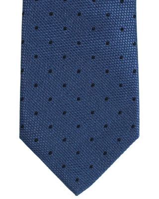 Brunello Cucinelli Dotted Midnight Blue Men's Tie