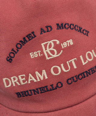 Brunello Cucinelli Red Dream Out Loud Cotton Baseball Men's Hat