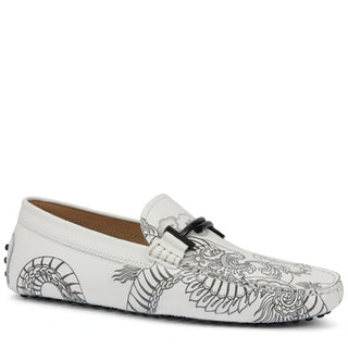 TODS Womens Double T Tattoo-Gommino Driving Shoes
