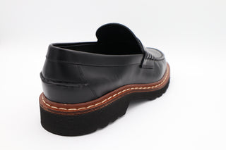 Men's Tod’s Black Leather Carrarmato Loafer In Black