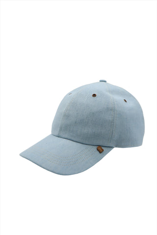 Brunello Cucinelli Light Blue Denim Cotton Men's Hat