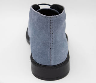 Tods Mens Suede Leather Ankle Boots in Sky Blue