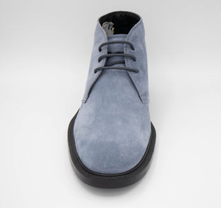 Tods Mens Suede Leather Ankle Boots in Sky Blue