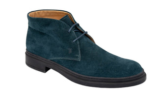 Tods Mens Suede Leather Ankle Boots in Blue