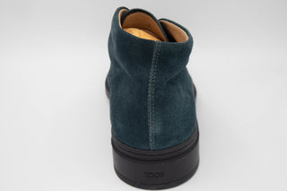 Tods Mens Suede Leather Ankle Boots in Blue