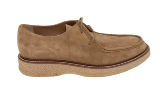 Tods Mens Suede Leather Lace Ups in Brown