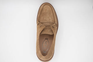 Tods Mens Suede Leather Lace Ups in Brown
