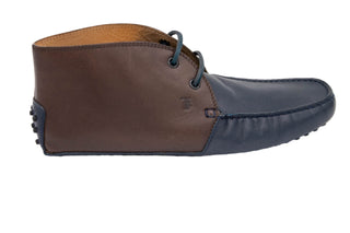 Tods Mens Two Tone Leather Boots