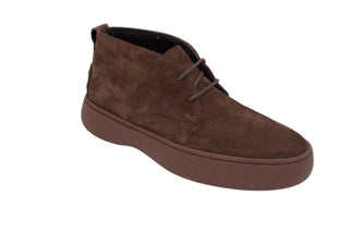 Tods Mens Suede Leather Lace Up Boots in Brown