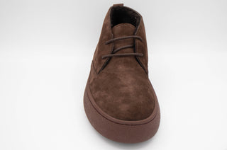 Tods Mens Suede Leather Lace Up Boots in Brown