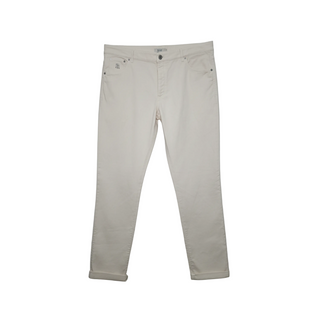Brunello Cucinelli Cotton-Blend Straight Trousers Off-White