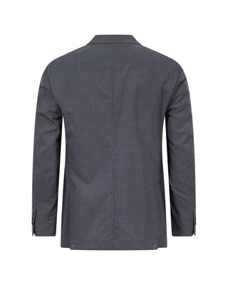 Brunello Cucinelli New Men's Grey Micro Check Sport Coat Blazer