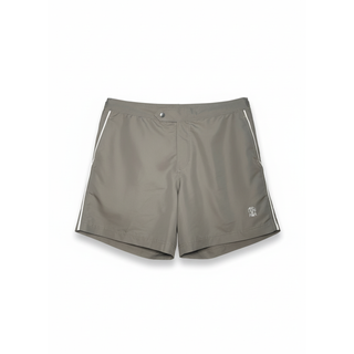 Brunello Cucinelli Mens Swimwear in Saga Green With Side-Adjusters