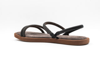 New Brunello Cucinelli Sandals In Grey Leather With Monili Detail