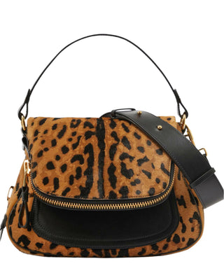 Tom Ford Womens Leather Bag In Leopard