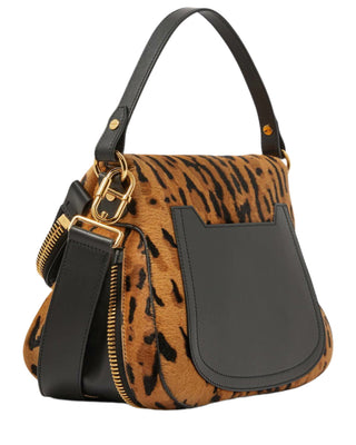 Tom Ford Womens Leather Bag In Leopard