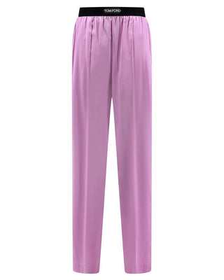 Tom Ford Womens Silk Trousers In Pink