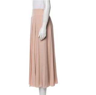 CHRISTIAN DIOR SILK MIDI LENGTH SKIRT