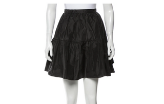 Christian Dior Women's Black Silk Skirt