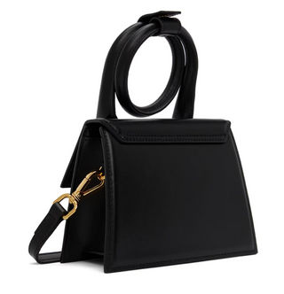 Jacquemus Womens Shoulder Black 'Le Chiquito Nœud' Bag