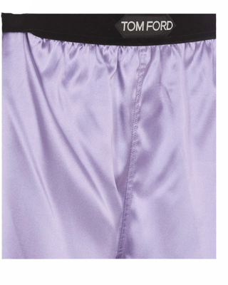 Tom Ford Womens Stretch Satin Boxer Shorts In Lilac