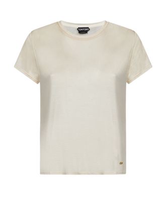 Tom Ford Womens Silk Top In Cream