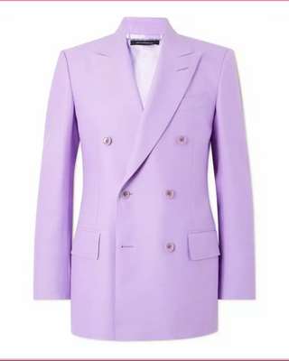 Tom Ford Womens Double Breasted Jacket In Lilac