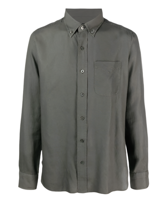 Tom Ford Mens Collared Shirt In Green