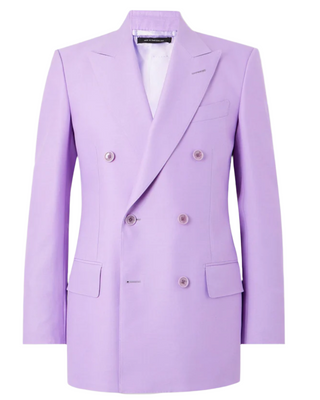 Tom Ford Womens Double Breasted Jacket In Lilac