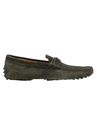 TODS Army Green Mocassin